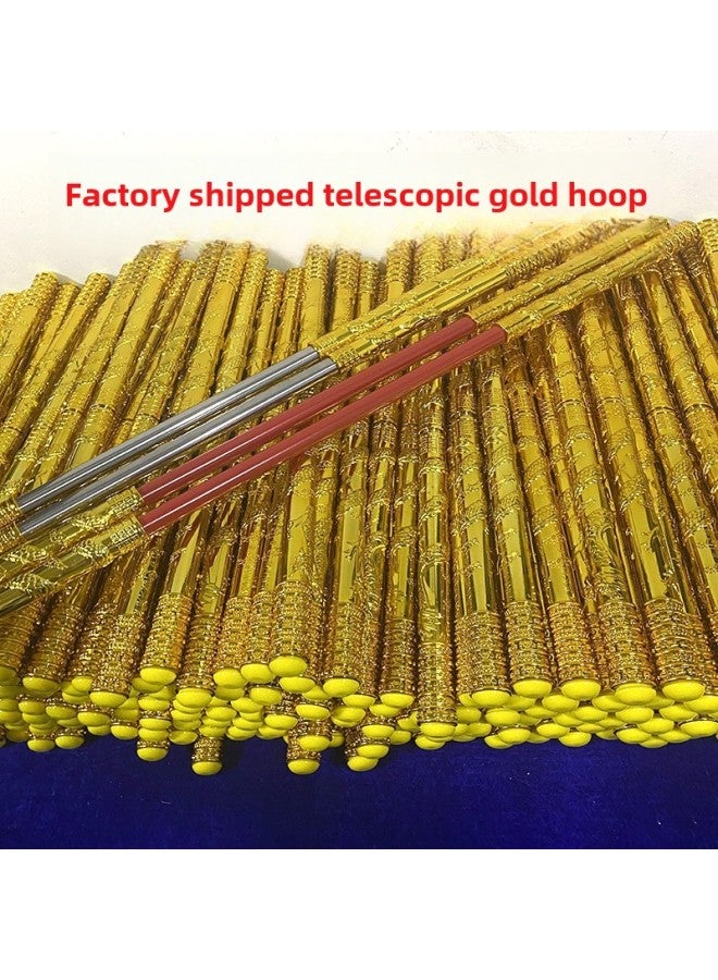 Retractable Golden Hoop Stick Manufacturer Straight Hair Button Catapult Luminous Golden Hoop Stick Sun Wukong Toy Stall Scenic Spot-Color:Full Body Luminous Golden Hoop Stick ]  - Image 5