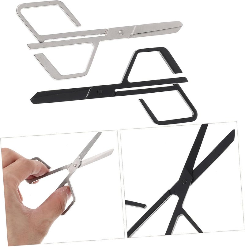 10pcs Beard Scissors Eyebrow Trimmer Nose Hair Scissors Multi-function for Grooming - Image 4