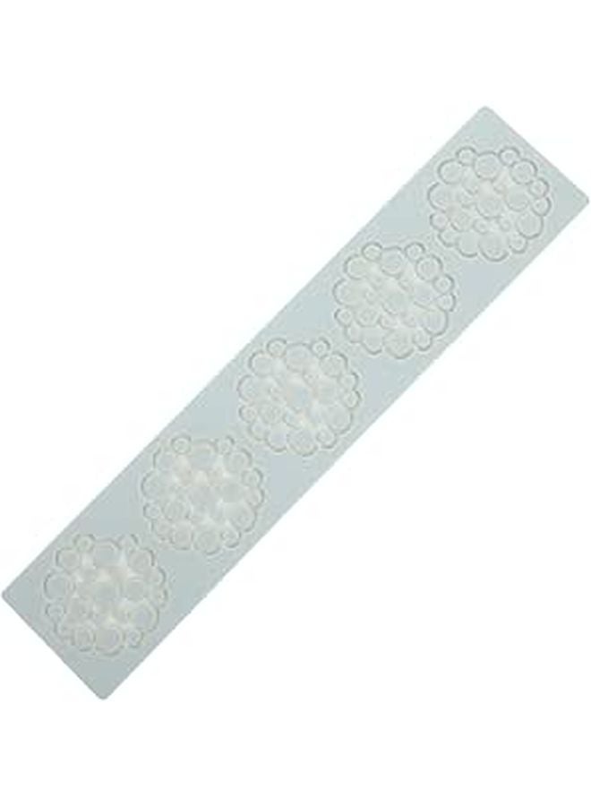 5 Cavity Round Silicone Fondant Mold Heat Resistant Flexible Cake Decorating Tool - Image 1