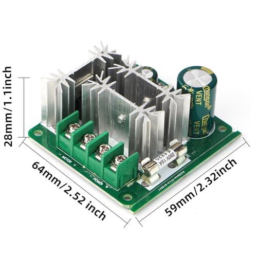 RioRand Upgraded 6V-90V 15A DC Motor PWM Speed Controller 2PCS - Image 2