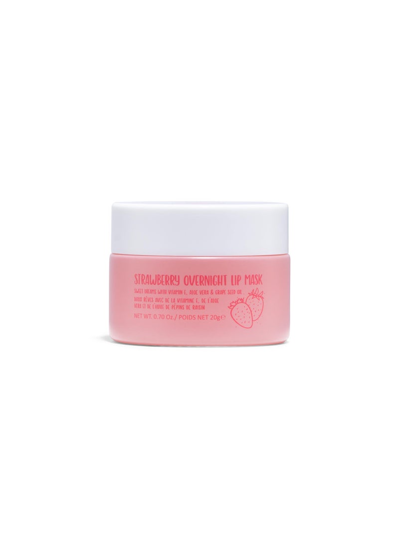 W7 W7 Super Sweet Dreams Strawberry Lip Mask  Vitamin E Aloe Vera and Grape Seed Oil  For Hydrated Full Looking  Irresistible Lips  067 Fl Oz 