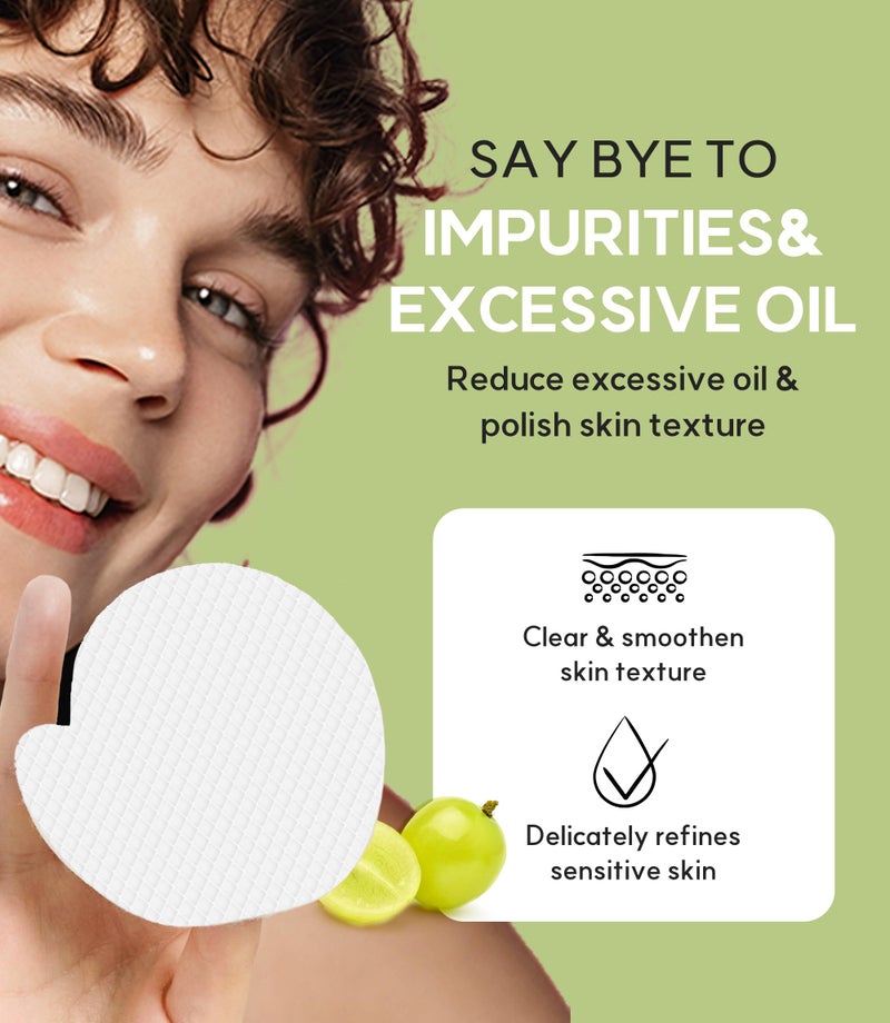 FRUDIA Pore Peeling Pad â€“ 70 Pads, 5.7â€¯flâ€¯oz | Vegan Exfoliating Toner Pads with 89% Green Grape Extract, Tannin Complex & Antiâ€‘Sebum P | Gentle, pHâ€‘Balanced Deep Pore Care for Sensitive Oily Skin - Image 3