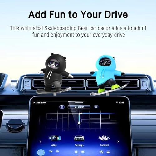 DS Enterprise Car Slidder Panda | Dashboard Decoration Sliding Skateboarding Toy | Cute Moving Panda Ornament Funny Wobble Toy for Dashboard, Cool Sliding | Emporium Bear Car Accessories (Cute Panda) - Image 4