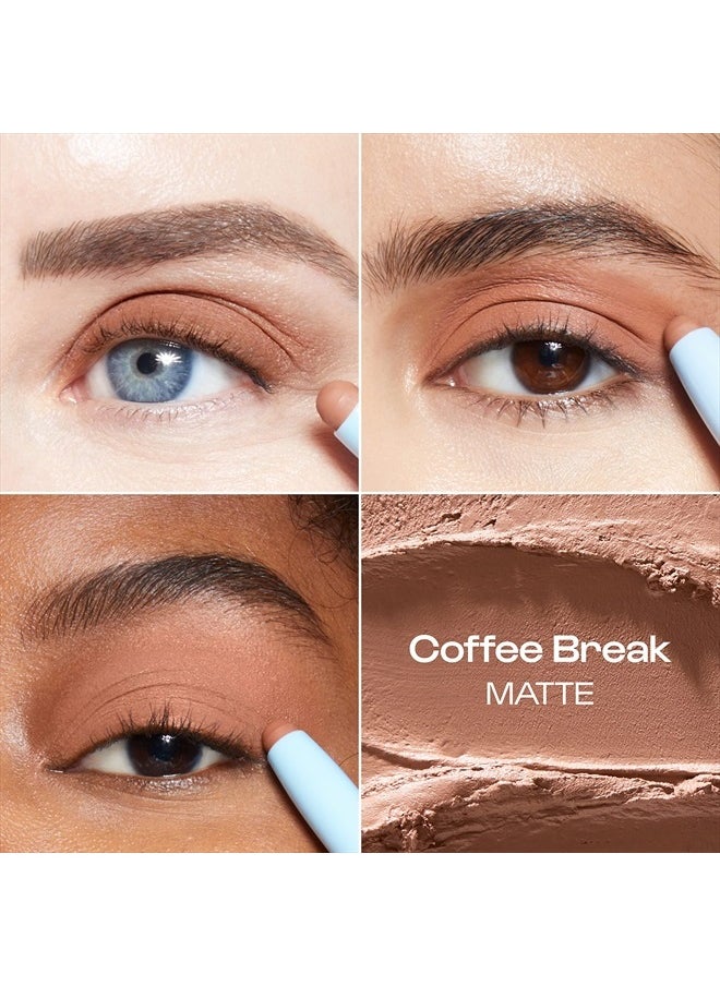 ALLEYOOP 11th Hour Cream Eye Shadow Sticks - Coffee Break (Matte) - Award-winning Eyeshadow Stick - Smudge-Proof and Crease Proof for Over 11 Hours - Easy-To-Apply and Compact for Travel, 0.05 Oz  - Image 2