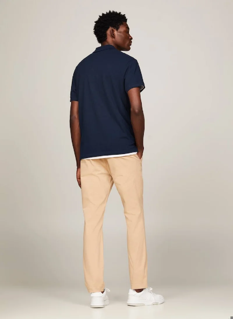 TOMMY JEANS Men's Badge Embroidery Featuring a Crew Neck T-Shirt -  Pure cotton, White