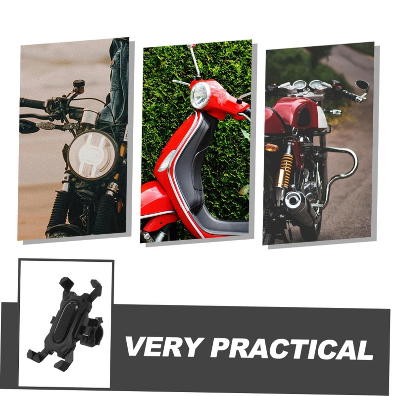 Universal Motorcycle Bicycle Scooter Phone Mount Durable Handlebar Holder Quick Installation - Image 4