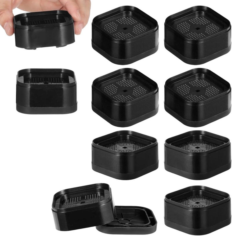 4 Adjustable Furniture Lifters, Stackable 1.38 Bed and Couch Leg Risers, Heavy Duty Blocks for Tables, Sofas, Washing Machines - Image 1