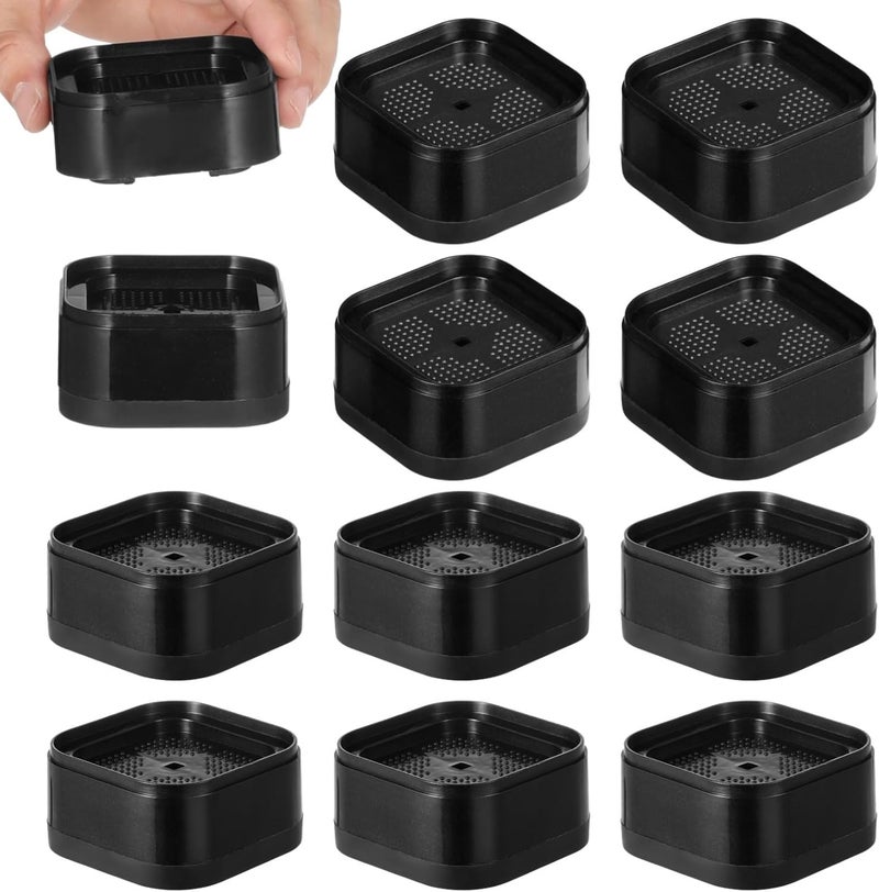 4 Adjustable Furniture Lifters, Stackable 1.38 Bed and Couch Leg Risers, Heavy Duty Blocks for Tables, Sofas, Washing Machines - Image 4