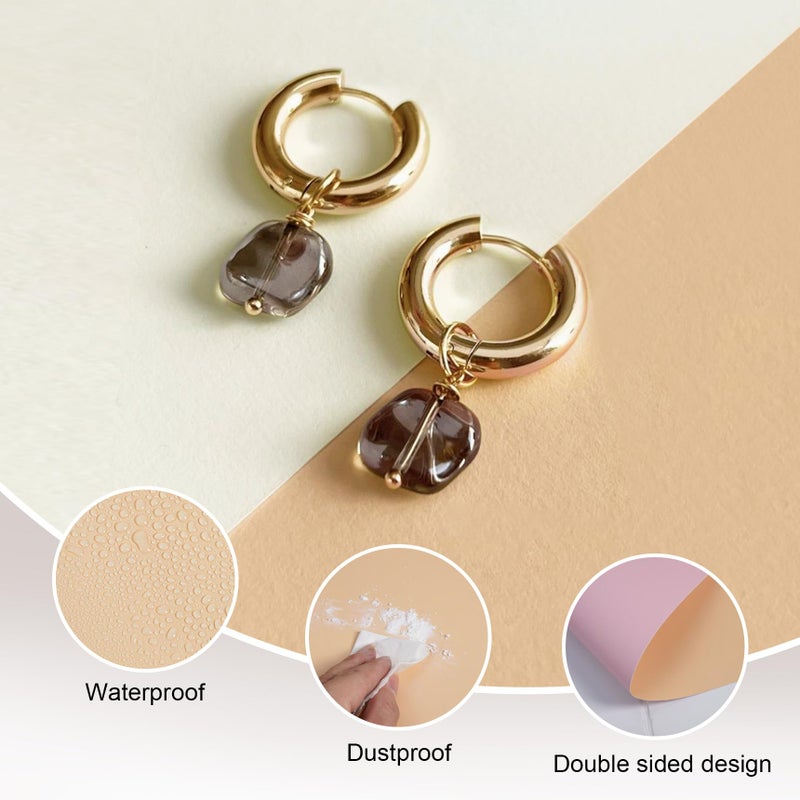 Meking 9Pcs 16Patterns Product Photography Backdrops,Photo Backdrop Board Double Sided Tabletop Photo Background for Food/Makeup/Jewelry etc(16.5X11inch) - Image 5