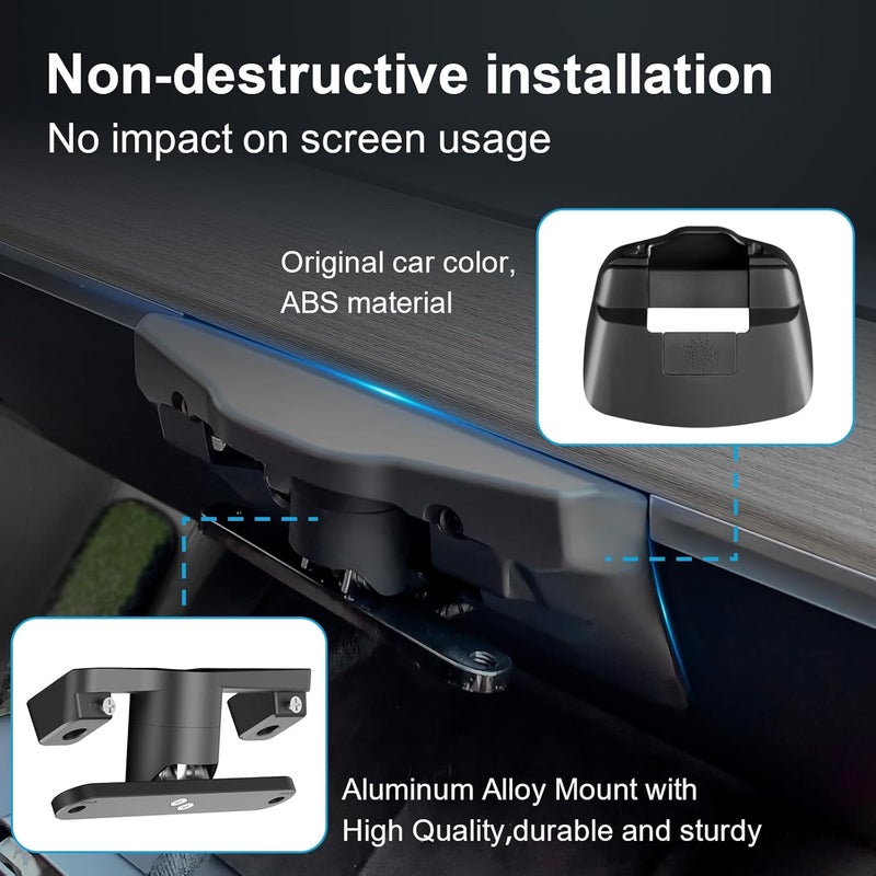 YICERCARE Screen Swivel Mount for Tesla Model 3 Highland 2024-2025 & Model Y Highland 2025 - Image 5