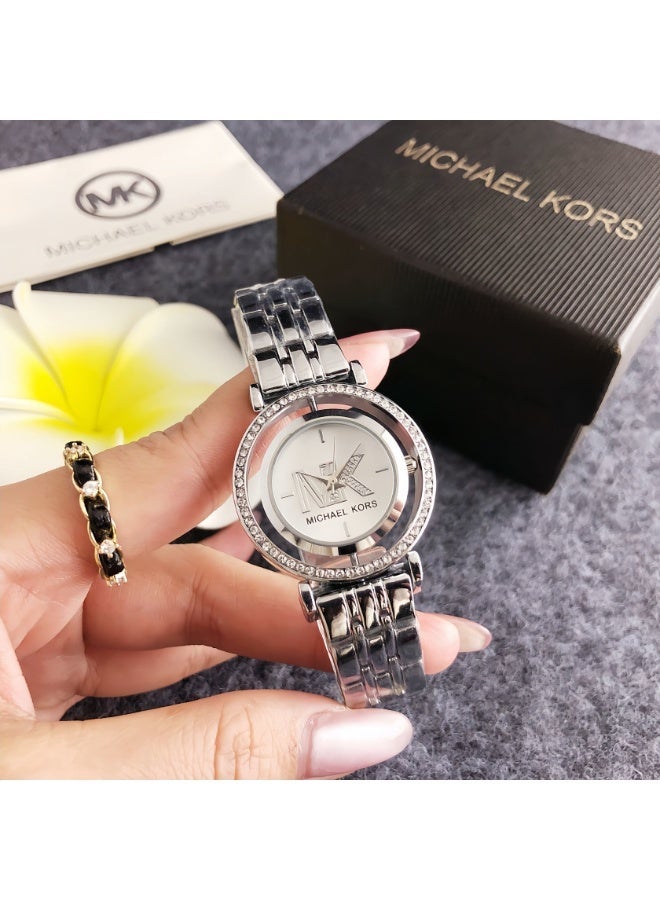 MK ladies' watch with diamond-set bezel - Image 2