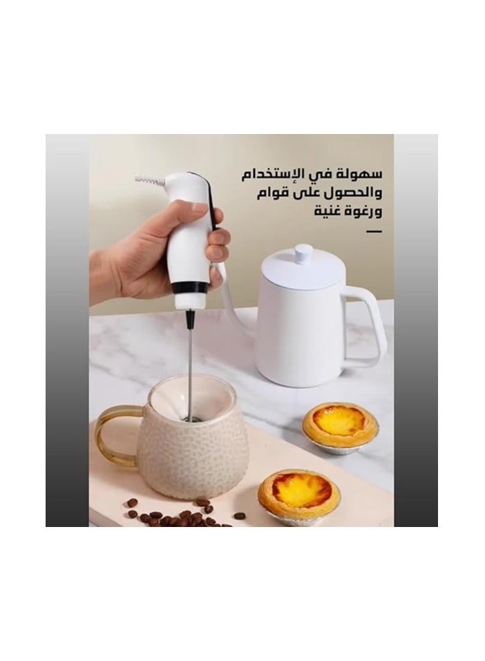 DSB DSP Handheld Milk Frother, Electric Coffee Mixer, Baking Foamer, Nescafe Electric Sturdy Blender with 25W Motor, 80ml Capacity, Stainless Steel and Plastic Design, KA3069 (Black) - Image 2