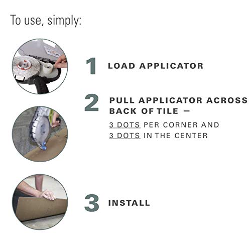 Access Floor Systems LokDots Adhesive Dots Applicator - Easy Roll-on Refillable Adhesive System for Carpet Tile Installation, Great for Many Surfaces - Covers 350sqft - Image 3