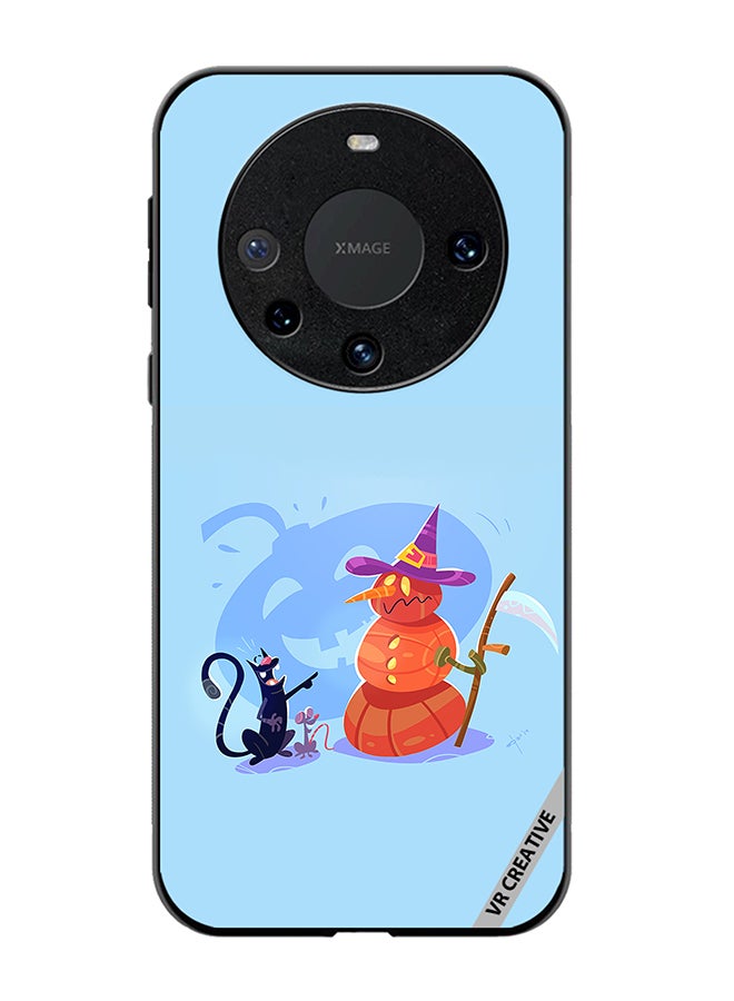 VR CREATIVE Protective Case Cover For Huawei Mate 60 Halloween Cat Design Multicolour - Image 1