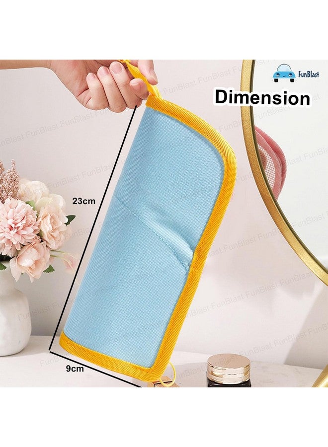 FunBlast Standing Pencil Case Cute Pencil Pouch for Girls & Boys - Korean Boba Pop Up Stationery, Cosmetic Organizer Box, Pen Pencil Pouches for Stationary Boys Kids Women School Students (SkyBlue) - Image 3