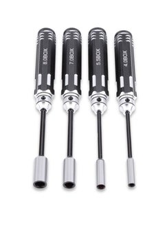 Y&D Hex Nut Driver Set Hexagonal Head Wrench 4.0/5.5/7.0/8.0mm 4Pcs RC Repair Tools Kit Socket Screwdrivers for Cars Model Airplanes Sportinggoods Deformation  - Image 1