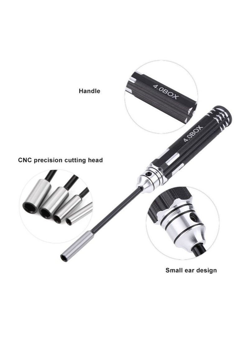 Y&D Hex Nut Driver Set Hexagonal Head Wrench 4.0/5.5/7.0/8.0mm 4Pcs RC Repair Tools Kit Socket Screwdrivers for Cars Model Airplanes Sportinggoods Deformation  - Image 4
