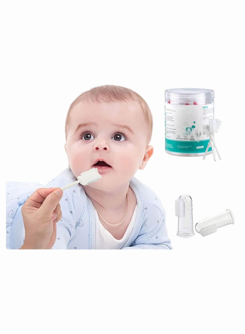 30Pcs Baby Tongue Cleaner Baby Toothbrush Newborn Oral Cleaning Sticks Disposable Tongue Cleaner for 0-3 years Babies and Toddlers  - Image 1