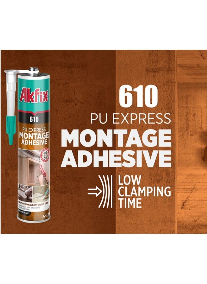 AKFIX - Akfix 610 Pu Express Montage Adhesive Transparent - Image 1