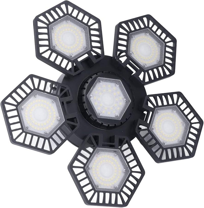 120W 5 Arm Folding LED Garage Ceiling Work Light For Shop Factory Utility - Image 5