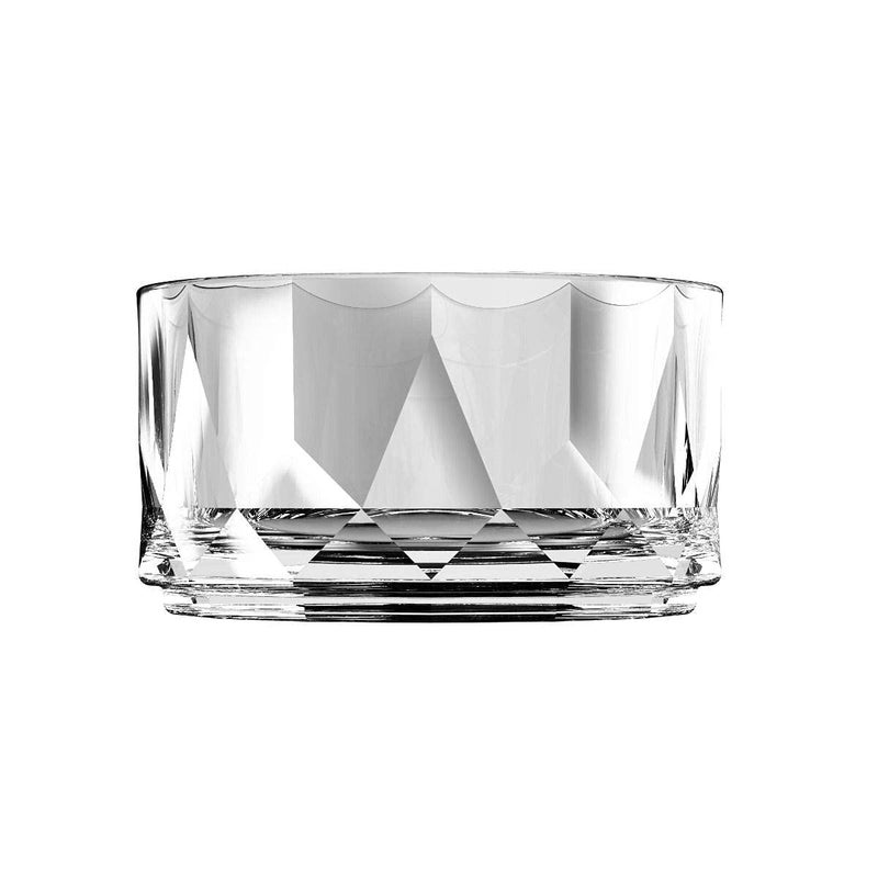 TAGROCK Crystal Cut Glass Condiment Serving Round Stackable Bowl Katori for Snacks Dry Fruits Dal 285ml 4 inch Set of 6 - Image 1