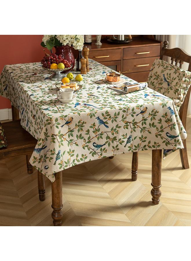 Bluejw Light Luxury Vintage Jacquard Tablecloth Advanced Sense Tablecloth Cover Cloth Coffee Table Cloth Rectangular American Style Tablecloth Household Customization - Image 2