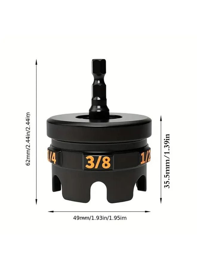 Heavy Duty Nut Socket Wrench Rotary Drill Attachment Kit For Quick Tightening And Removal - Image 1