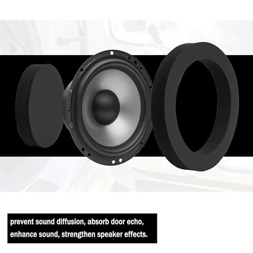 VOFONO 4PCS Speaker System - 6.5 inch Foam Baffles Enhancer Kit with Bass Blocker for 6" & 6.5" Speakers - Image 3