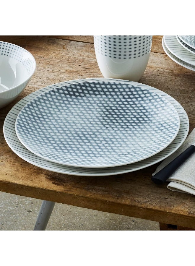 Noritake طقم أدوات المائدة نوريتاكي رمادي هامر 12 قطعة خدمة لـ 4 - Image 4