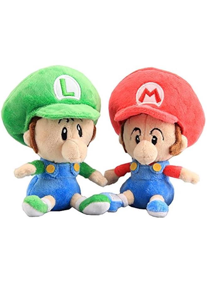 Baby Boys Baby Luigi Plush 6'' Set 2pcs - Image 1