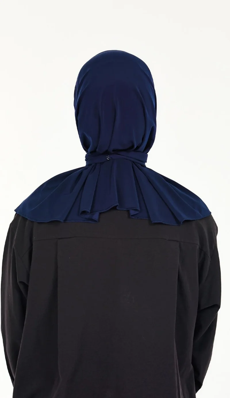 سينسو Women's Hijab Ready Made Hijab Bonnet Shawl with Snap Fasteners