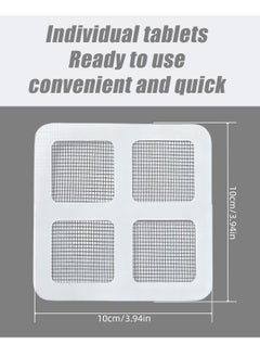 Bukela 50pcs Disposable Shower Hair Drain Catcher Shower Drain Mesh Sticker Self Adhesive anti-bug and anti-fur floor drain Cover stickers filters for Laundry,Bathroom, Kitchen, Sink  - Image 2