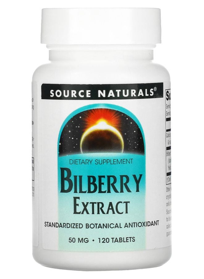 Bilberry Extract 50 mg 120 Tablets