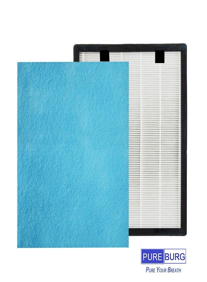PUREBURG Replacement Filter Set Compatible with Odec PU-P08 Air Purifier,2-Pack H13 HEPA Activated carbon 2-IN-1 4-Stage Filtration Air Clean Dust - Image 5