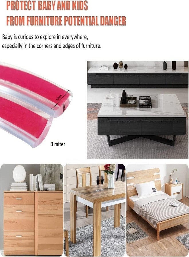 Clovis Corner Protectors Baby Proofing with Corners,Corner Protector,Furniture Corner Guard & Edge Safety Bumpers, Soft Edge Protectors with Upgraded Pre-Taped Strong Adhesive (15 * 15 mm x 2 Miter) - Image 4