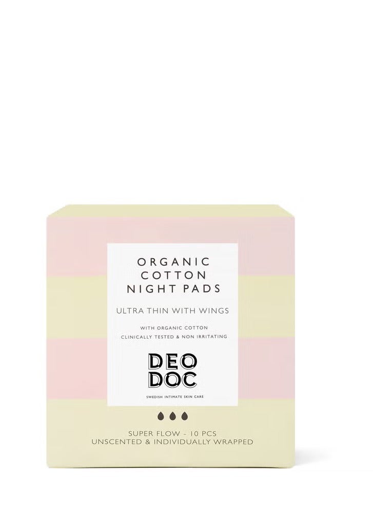 DeoDoc Organic Cotton Night Pads - Image 1