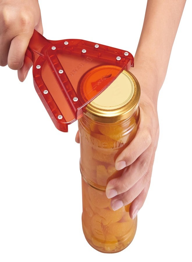 Uinxan Good Grips Jar Opener,Kitchen Gadgets Openers for Weak Hand & Seniors with Arthritis,Easy Twist Off Bottle Caps Made for Lifetime,Patent | Unique Christmas Gifts for Elderly/Women/Men(Red) - Image 5