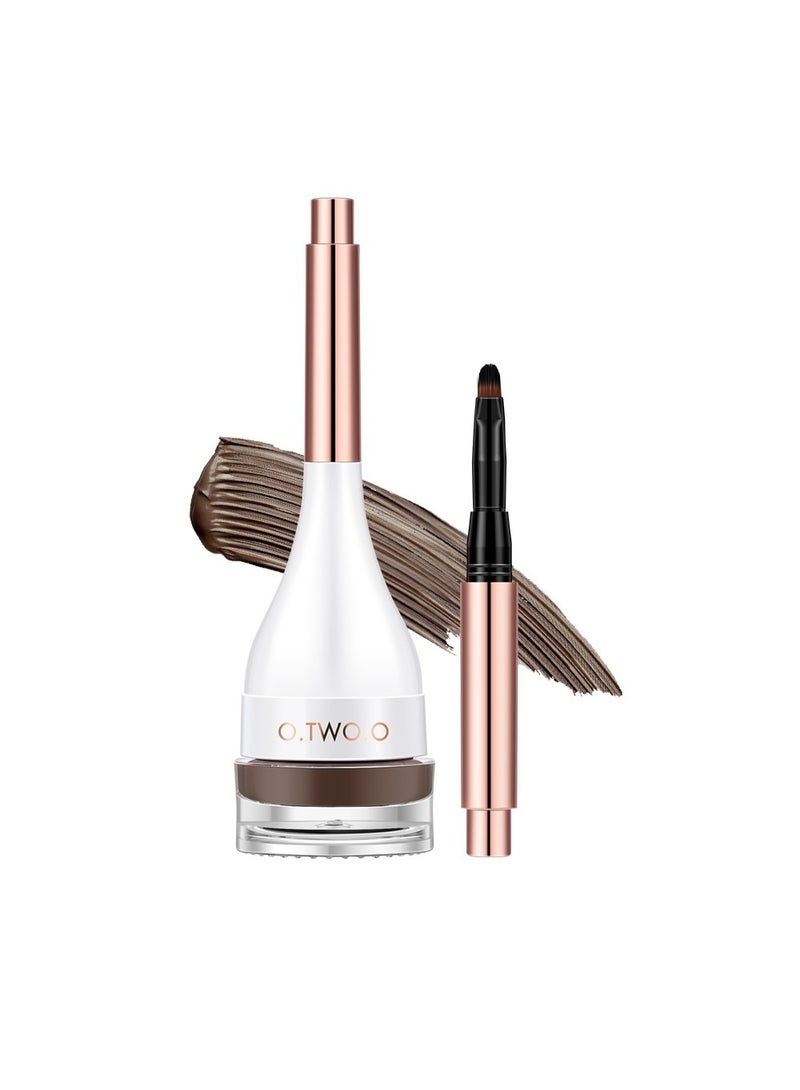 OTWOO 4-Color Eyebrow Cream – Waterproof 3D Brow Shaping Gel ( BLACK TEA COLOR, #4) - Image 1