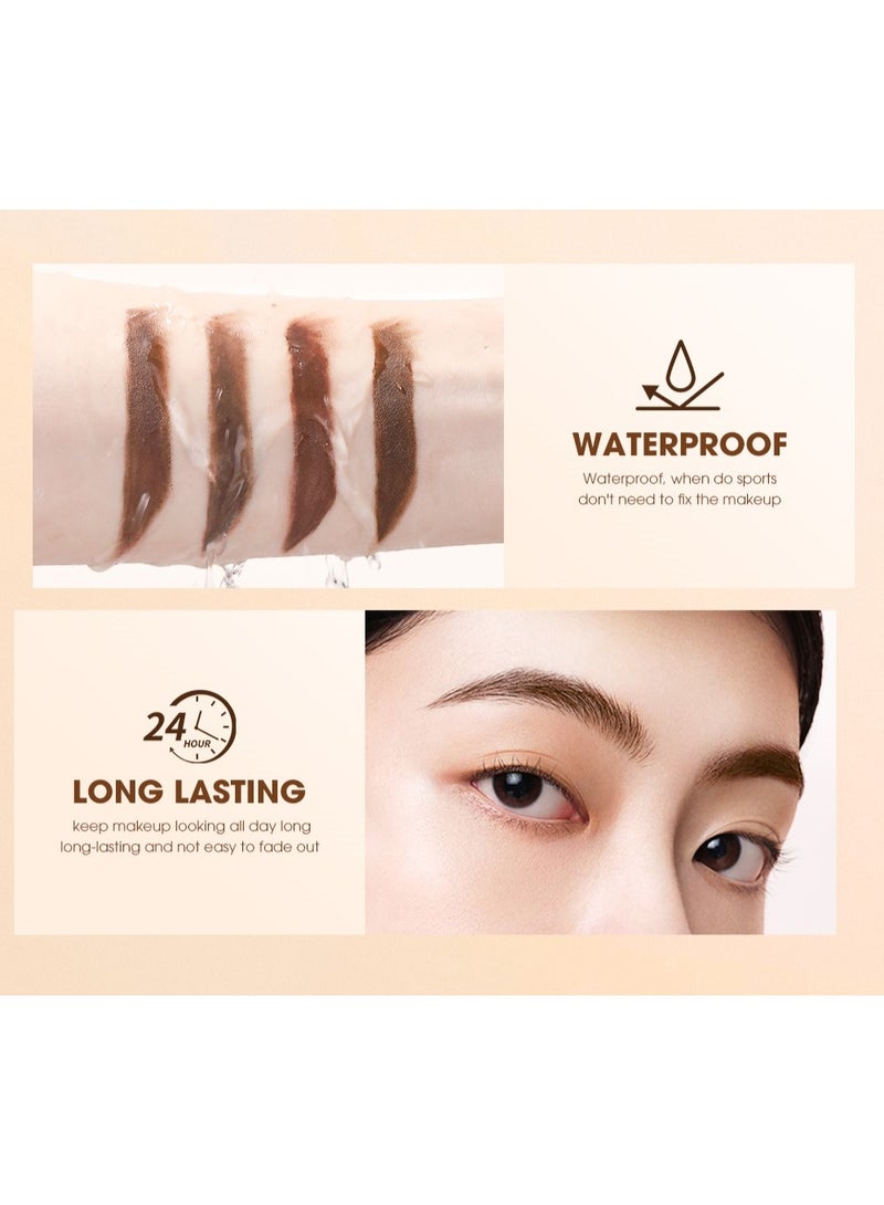 OTWOO 4-Color Eyebrow Cream – Waterproof 3D Brow Shaping Gel ( BLACK TEA COLOR, #4) - Image 5