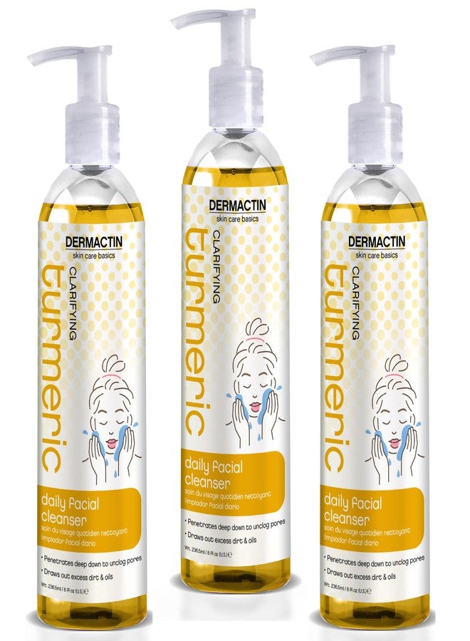 Dermactin-TS Turmeric Daily Facial Cleanser 8 oz (PACK OF 3) - Image 1