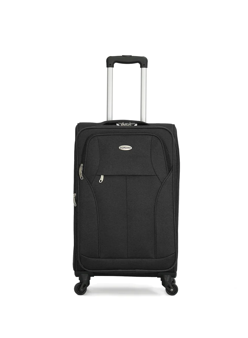 جيوردانو Giordano Softside  Luggage Trolley 3 PCS Set ,Black