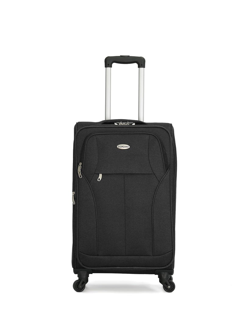GIORDANO Giordano Softside  Luggage Trolley 3 PCS Set ,Black  - Image 2