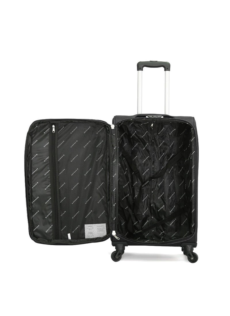 GIORDANO Giordano Softside  Luggage Trolley 3 PCS Set ,Black  - Image 3