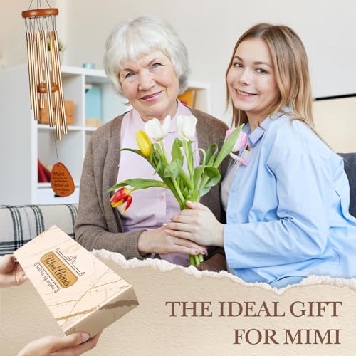 Aurahouse Mimi Gifts Gifts for Mimi Wind Chimes Mimi Mothers Day Birthday Gift Mimi Gift for Grandma Women from Grandkids for Thanksgiving Valentines Day Christmas 255 - Image 3