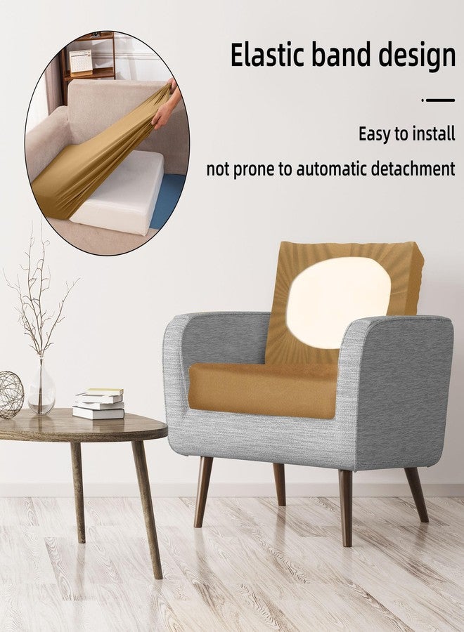 BIETYONE Patio Cushion Covers Outdoor Patio Cushion Covers,Super Elastic Outdoor Cushion Covers Replacement, Suitable for Outdoor Sofa Covers Patio Couch Cover Replacement (8Pcs,Camel, Cover Only) - Image 5