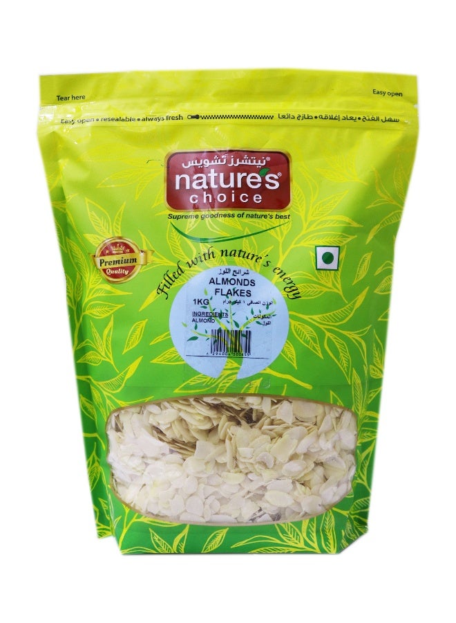 Nature's Choice Almonds Flakes 1Kg - Image 1