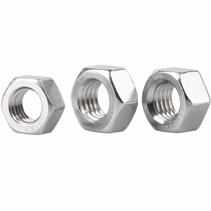 QWUEE 10Pcs M14 Hex Nut, 304 Stainless Steel, Hex Drive, Metric M14-2 Nuts Fasteners, Replacement Nut, Right Hand, M14-2mm Hexagonal Nut - Image 4