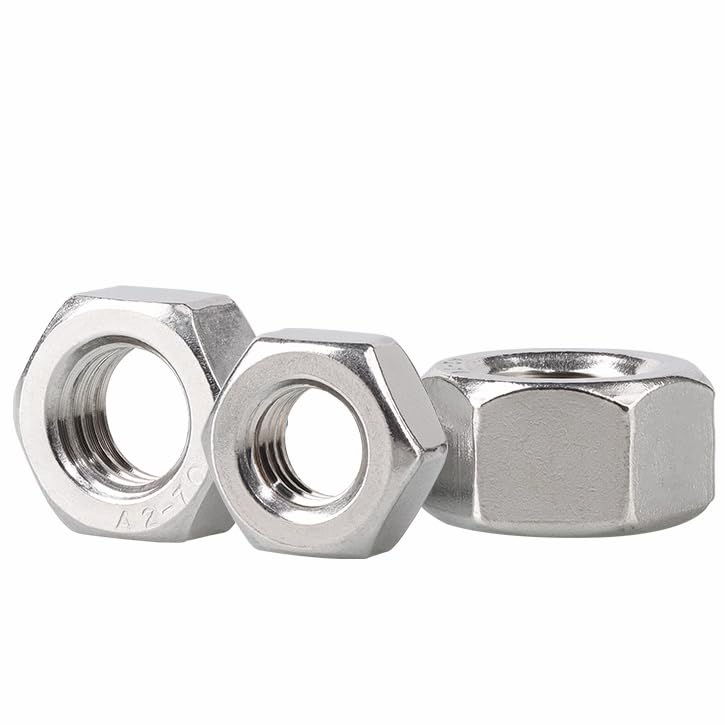 QWUEE 10Pcs M14 Hex Nut, 304 Stainless Steel, Hex Drive, Metric M14-2 Nuts Fasteners, Replacement Nut, Right Hand, M14-2mm Hexagonal Nut - Image 5