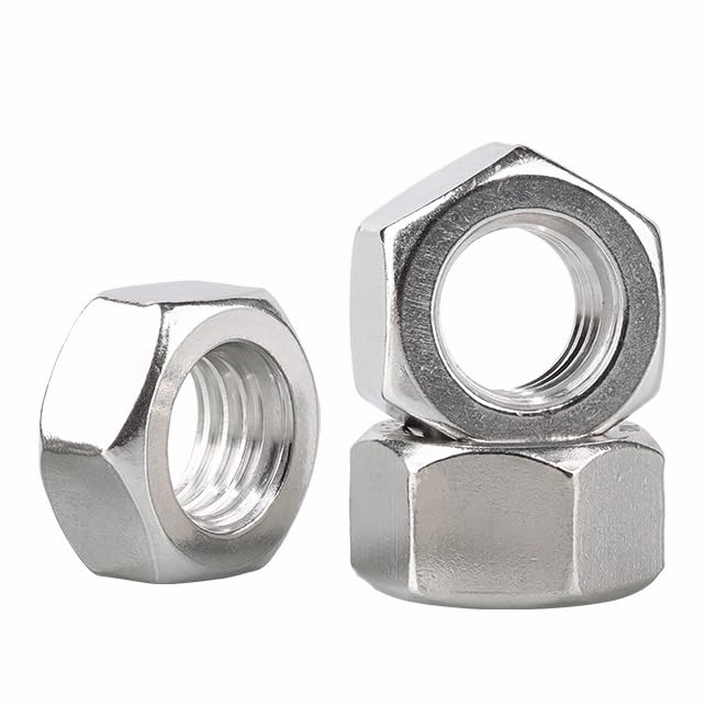 QWUEE 10Pcs M14 Hex Nut, 304 Stainless Steel, Hex Drive, Metric M14-2 Nuts Fasteners, Replacement Nut, Right Hand, M14-2mm Hexagonal Nut - Image 2