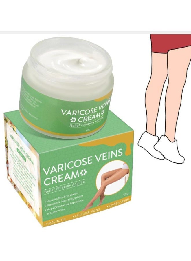 سيفودون مرهم دوالي 50 جرام ، مرهم إصلاح ساق العنكبوت ، علاج دوالي الأوردة الطبيعية والعناكب ، تعزيز صحة الشعيرات الدموية / تحسين الدورة الدموية / تخفيف التعب بسرعة وثقيلة الساقين